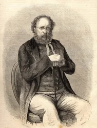 Pierre Joseph Proudhon (1809 - 1865). Théoricien socialiste français, précurseur de l