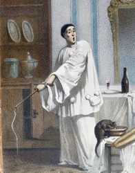 Pierrot fouette un chat - n.d., fin 19e siècle