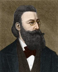 Portrait de Ludwig Anzengruber (1839-1889), écrivain autrichien