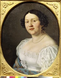 Portrait de la cantatrice soprano Sophia Vasilyevna Samoylova