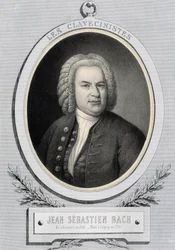 Portrait en médaillon par Jean Sébastien Bach (Johann Sebastian Bach)