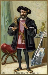 Portrait de Benvenuto Cellini (1500 - 1571), orfèvre et sculpteur italien