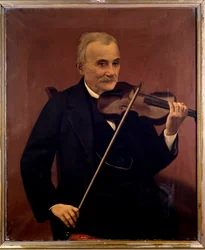 Portrait de Cesare Emiliani, violoniste italien
