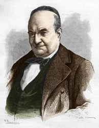 Portrait de Charles Augustin Sainte-Beuve (1804 - 1869), écrivain, journaliste et critique littéraire.