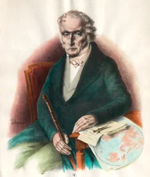 Portrait de Charles Fourier (1772-1837), théoricien socialiste français. Gravure du 19e siècle