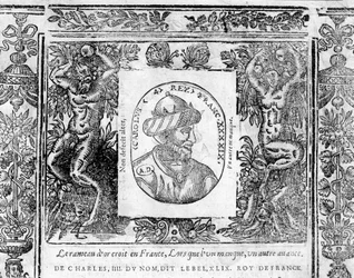 Portrait de Charles IV Le Bel, roi de France de 1322 à 1328