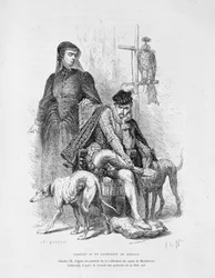 Portrait de Charles IX et Catherine de Médicis (Caterina de Medici) - dans Histoire de France par Guizot