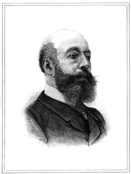 Portrait de Charles Lambert de Sainte Croix, homme politique français. Gravure dans « Le Monde Illustré »