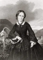 Portrait de Charlotte Brontë (1816 - 1855), poète et romancière
