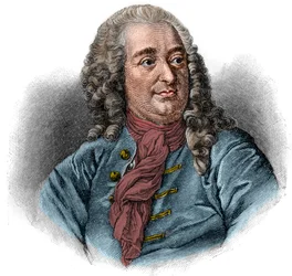 Portrait de Christian von Wolff ou Christian von Wolf juriste, mathématicien et philosophe allemand (1679-1754). Gravure