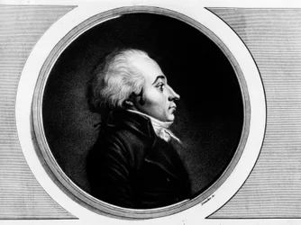 Portrait de Claude Roberjot (1752-1799), député de Saône-et-Loire à la Convention nationale. Gravure dans « Collection complète des tableaux historiques de la Révolution française, en trois volumes ». 1804.