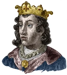 Portrait de Clotaire III (652 - 673), roi de Neustrie et de Bourgogne.