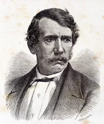Portrait de David Livingstone, missionnaire et explorateur britannique (1813-1873) - dans « Tour du Monde », 2e sem. 1875
