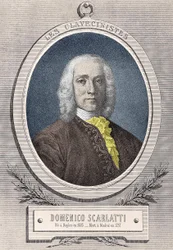 Portrait de Domenico Scarlatti, compositeur italien