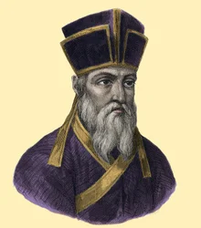 Portrait du Père Matteo Ricci (1552-1610), jésuite italien, fondateur de la mission catholique en Chine (gravure du 19ème siècle)