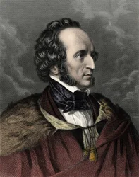 Portrait de Felix Mendelssohn Bartholdy (1809-1847), compositeur et chef d