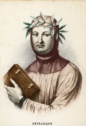 Portrait de Francesco Petrarca (Pétrarque), écrivain italien (1304-1374)