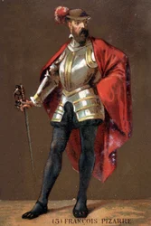 Portrait de Francisco Pizarro (en fr. François Pizarre)
