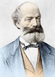 Portrait de Friedrich August Kekulé von Stradonitz chimiste allemand (Darmstadt)