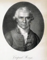 Portrait de Gaspard Monge, Comte de Péluse (1746 - 1818), mathématicien français - gravure