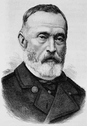 Portrait du général Clément Thomas (1809-1871). Gravure de la fin du 19e siècle dans « Histoire de France » de H. Martin