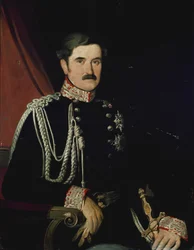 Portrait du général Eusebio Bava (huile sur toile)