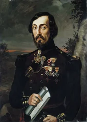 Portrait du général Giacomo Durando (huile sur toile)