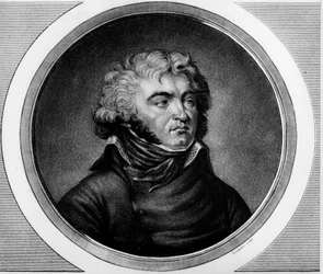 Portrait du général Jean Baptiste Kléber (1753-1800). Gravure dans « Collection complète de peintures historiques de la Révolution française, en trois volumes. » 1804.