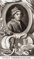 Portrait de George Frederick Handel (Georg Friedrich Handel)