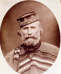 Portrait de Giuseppe Garibaldi (1807-1882) Photographie. 19ème siècle. Milan, collection privée