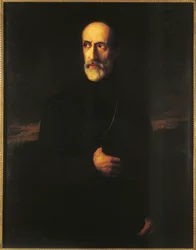 Portrait de Giuseppe Mazzini (huile sur toile)