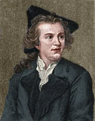 Portrait de Gotthold Ephraim Lessing (1729-1781) écrivain et dramaturge allemand
