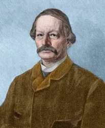 Portrait de Gustav Freytag (1816-1895), écrivain allemand.