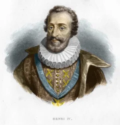 Portrait de Henri IV (1553 - 1610), Roi de France, gravure du XIXe siècle