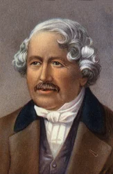 Portrait de Jacques Daguerre, français, inventeur du daguerotype.