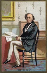 Portrait de Jakob Liebmann Meyerbeer (1791-1864), compositeur allemand