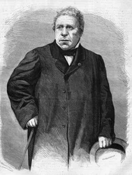 Portrait de Jean Auguste Dominique Ingres (1780-1867). Peintre français