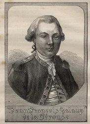 Portrait de Jean François de Galaup, comte de La Pérouse (1741-1788) - illustration tirée de "Les Grands Navigateurs du XVIIIe siècle"