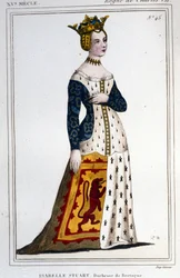 Portrait de Jeanne - Isabelle Stuart (1426 - 1494/9), Duchesse de Bretagne