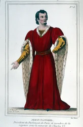 Portrait de Jehan Pastorel, Président du Parlement de Paris et membre de la régence sous la minorité de Charles VI