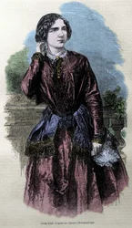 Portrait de Jenny Lind, chanteuse suédoise