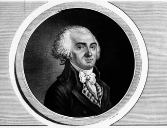 Portrait de Jérôme Pétion de Villeneuve (1759-1793) Président de la Convention et membre des États généraux. Gravure dans « Collection complète des tableaux historiques de la Révolution française, en trois volumes. » 1804.