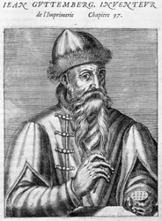 Portrait de Johannes Gutenberg (1400-1468)