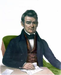Portrait de John Ross, gravure de 1843