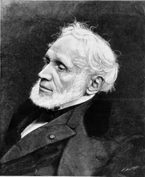 Portrait de Joseph Nicolas Robert-Fleury (1797 - 1890).