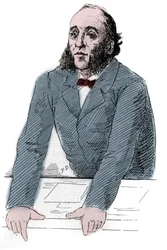 Portrait de Jules Ferry (1832-1893), homme politique français. Gravure dans "Le Monde Illustré"