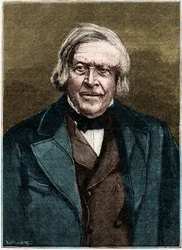 Portrait de Jules Michelet, historien et écrivain français (1798 - 1874).