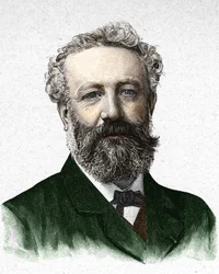 Portrait de Jules Verne, écrivain français (1828-1905)