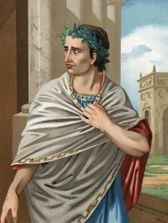 Portrait de Jules César, en latin Caius Julius Caesar, homme d