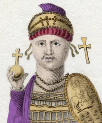Portrait de Justinien Ier (Le Grand) (Flavius Petrus Sabbatius Justinianus). 482-565. Empereur romain d